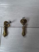 Uchwyt do mebli - zabytkowy łezka z wahadłem   - 100% mosiądz Vintage