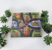 Nowa mata edukacyjna kocyk z dinozaurami i resorakiem samochodzikiem