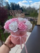 Flowerbox z róż mydlanych na każdą okazję 