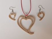 Komplet biżuterii ażur EKO wzór3d NOWOŚĆ SERDUSZKO
