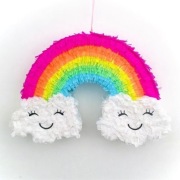 Pinata  Tęcza z chmurkami  Ręcznie robiona  Pull String