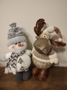 Świąteczny bałwan, świąteczny łoś, renifer 