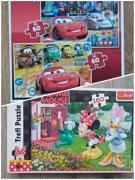 Zestaw Puzzli Myszka Minnie + Auta Cars, 280 el.