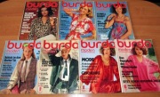 Burda Moden 1978 zestaw 7 numerów + wykroje Vintage Moda szycie krawiectwo
