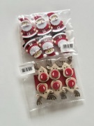 Klamerki świąteczne filc renifery i Mikołaje 12 elementów