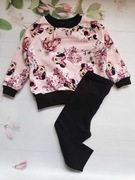 Dres KOMPLET HANDMADE dla dziewczynki Myszka Minnie 98