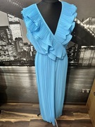 Błękitny kombinezon falbany nowy CEM made in Italy new collection