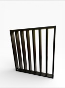 Nogi panelowe do biurka loft | profil 60x30