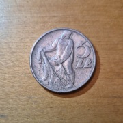 Moneta 5 zł, 1974 r. Rybaka, rewers 