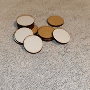 Podstawki okrągłe HDF 25 mm pod figurki 40 szt