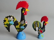 Figurki koguty portugalskie ceramiczne