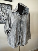 Włoska bluza damska 44 zapinana dekatyzowana Giuseppe Zanotti bawełna