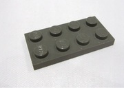 LEGO 3020 Płytka 2x4 Ciemny szary OLD 3 sztuki