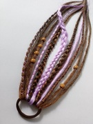 Dredy w gumce doczepy dredloki peruka warkoczyki zagęszczanie włosów treska