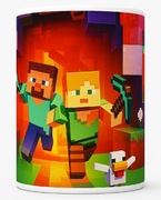 Kubek ceramiczny 330 ml z Minecraft – poranna przygoda w Twoich rękach!
