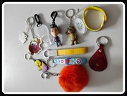 Breloki zestaw różne
