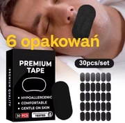 6 opakowań Premium tape na noc taśma do spania na usta plastry czarny