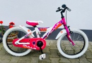 Aluminiowy Rowerek Dziecięcy BULLS 18" Różowy Automatyczne Przerzutki puky