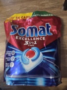 Kapsułki do zmywarki Somat Excellence 3in1 Caps – Duże opakowanie 84 szt.