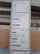wycieraczki samochodowe man, mercedes, volkswagen, reno, nissan -7 sztuk