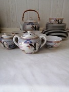 Porcelana japońska zestaw do zaparzania herbaty lub kawy, dla 6 osób 