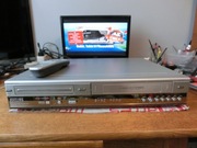 Nagrywarka DVD/VHS PHILIPS z pilotem, kopiowanie kaset.