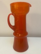 Pomarańczowy dzbanek szklany Zuber/Horbowy