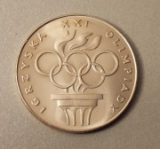 200 złotych 1976 r. OLIMPIADA. STAN MENNICZY, PIĘKNE LUSTRO