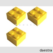 LEGO 3003 KLOCEK 2 x 2 żółty - 3 szt