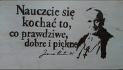 Nauczcie się kochać- prezent, pirografia, handmad