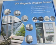 DIY MAGNETIC WINDOW SCREEN MOSKITIERA MAGNETYCZNA NA OKNO 130 X 150 CM