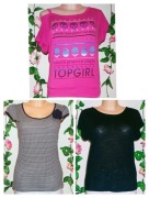 Zestaw 3 Bluzek krótki rękaw Mohito 36-38 (S-M)