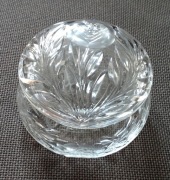 Kryształowa bomboniera vintage w czasów PRL