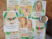 Plakaty z afirmacjami połogowymi do druku