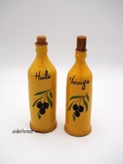 Ceramiczne butelki dekoracja do kuchni jadalni country