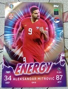 Karta kolekcjonerska Topps Match Attax Euro 2024 – Energy – Aleksandar Mitr