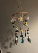 Karuzela nad łóżeczko dziecięce z filcowymi elementami "Górskie Drzewa"