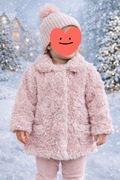 Mięciutka zimowa kurteczka dla dziewczynki, roz. 86
