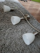 Lampa sufitowa srebrna na 3 klosze 
