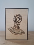 Myśli, A4, sklejka (prezent, obraz, ozdoba, pirografia)