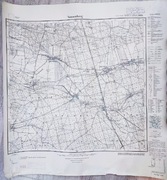 Stara mapa topog. Sausenberg 1936r oryginał niemiecki Żary Lipinki Łużyckie