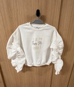 River Island biała bluza modna modna 134 140 9/10l viral