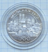 #4011 Medal Niemcy 1972 Olimpiada srebro .999