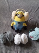 Pluszowe nauszniki kremowe 2-5 lat