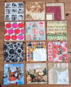 Zestaw dziesiąty - 12 serwetek, decoupage, nowe