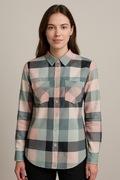 Koszula damska flanelowa w kratę rozmiar L