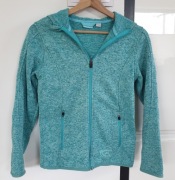 Crivit Bluza zapinana na ekspres z kapturem, turkusowa rozmiar XS, 34