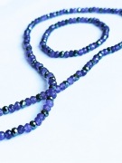 Komplet z fioletowego AGATU I HEMATYTU