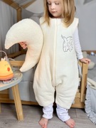 Śpiworek dziecięcy muślinowy z haftem gołębicy – 1 TOG – handmade