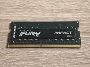 RAM 1x 16GB Kingston Fury HyperX Impact DDR4 3200MHz CL20 SO-DIMM Laptop